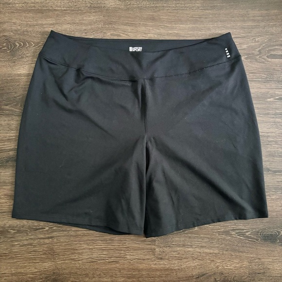 Lands' End Pants - Lands’ End Sport women’s size 2X (20W-22W) black biker stretch workout shorts